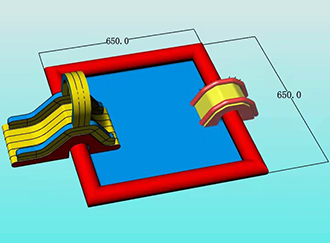 수영장+슬라이드 제작